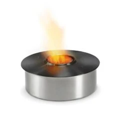 EcoSmart Fire AB Series Round Stainless Steel Ethanol Fireplace Burner -Dimplex Officials ecosmart fire ecosmart fire ab series round stainless steel ethanol fireplace burner 10 round black 28358629261406