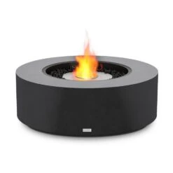 EcoSmart Fire Ark 39-Inch Round Concrete Fire Pit Table -Dimplex Officials ecosmart fire ecosmart fire ark 40 round concrete fire pit table outdoor lp ng gas graphite 13754832420958