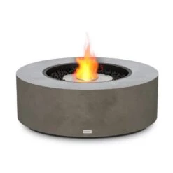 EcoSmart Fire Ark 39-Inch Round Concrete Fire Pit Table -Dimplex Officials ecosmart fire ecosmart fire ark 40 round concrete fire pit table outdoor lp ng gas natural 13754831011934