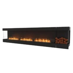 EcoSmart Fire Flex Bay 3-Sided Ethanol Firebox With Decorative Box -Dimplex Officials ecosmart fire ecosmart fire flex bay 3 sided ethanol firebox with decorative box 140 wide right side 28351601967198