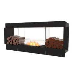 EcoSmart Fire Flex Double Sided Ethanol Firebox With Decorative Box -Dimplex Officials ecosmart fire ecosmart fire flex double sided ethanol firebox with decorative box 68 wide both sides 13746656968798