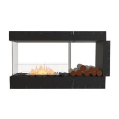 EcoSmart Fire Flex Ethanol Firebox With One Closed Side And Decorative Box -Dimplex Officials ecosmart fire ecosmart fire flex ethanol firebox with one closed side and decorative box 52 wide right side 28344234573918