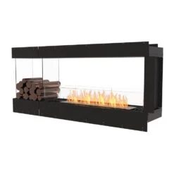 EcoSmart Fire Flex Ethanol Firebox With One Closed Side And Decorative Box -Dimplex Officials ecosmart fire ecosmart fire flex ethanol firebox with one closed side and decorative box 70 wide left side 13745119395934