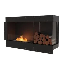 EcoSmart Fire Flex Ethanol Firebox With One Open Side And Decorative Box -Dimplex Officials ecosmart fire ecosmart fire flex ethanol firebox with one open side and decorative box 52 wide right side right corner 13737380905054