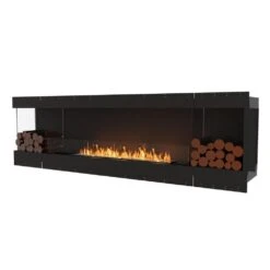 EcoSmart Fire Flex Ethanol Firebox With One Open Side And Decorative Box -Dimplex Officials ecosmart fire ecosmart fire flex ethanol firebox with one open side and decorative box 88 wide both sides left corner 28352184221790