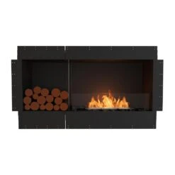EcoSmart Fire Flex Single Sided Ethanol Firebox With Decorative Box