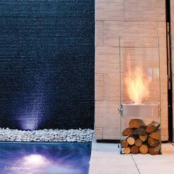 EcoSmart Fire Ghost 43-Inch Tall Free Standing Ethanol Fireplace (ESF.D.GST) -Dimplex Officials ecosmart fire ecosmart fire ghost 43 tall free standing ethanol fireplace esf d gst 28351680807006