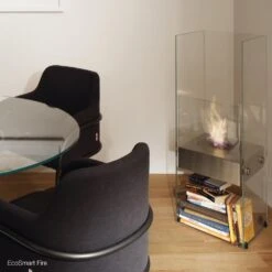 EcoSmart Fire Ghost 43-Inch Tall Free Standing Ethanol Fireplace (ESF.D.GST) -Dimplex Officials ecosmart fire ecosmart fire ghost 43 tall free standing ethanol fireplace esf d gst 28353231192158