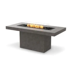 EcoSmart Fire Gin 90 Bar Height Rectangular Fire Pit Table