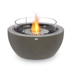 EcoSmart Fire Pod 39-Inch Round Concrete Fire Pit Bowl -Dimplex Officials ecosmart fire ecosmart fire pod 39 round concrete fire pit bowl 14572381536350