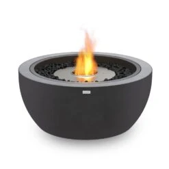 EcoSmart Fire Pod 39-Inch Round Concrete Fire Pit Bowl -Dimplex Officials ecosmart fire ecosmart fire pod 39 round concrete fire pit bowl 30 round lp ng gas graphite 14572381470814