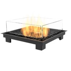 EcoSmart Fire Square 22 Indoor/Outdoor Fire Pit Kit -Dimplex Officials ecosmart fire ecosmart fire square 22 indoor outdoor fire pit kit with triple fuel advantage gas burner ng lp outdoor 14531212410974