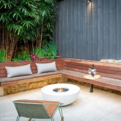 EcoSmart Fire Mix Round Concrete Ethanol Fire Bowl -Dimplex Officials ecosmart fire mix round concrete ethanol fire bowl 28758708256862