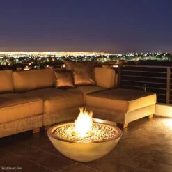 EcoSmart Fire Mix Round Concrete Ethanol Fire Bowl -Dimplex Officials ecosmart fire mix round concrete ethanol fire bowl 28758708551774