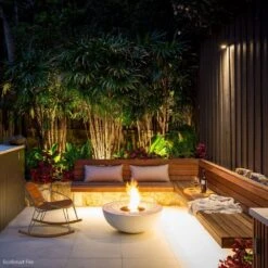 EcoSmart Fire Mix Round Concrete Ethanol Fire Bowl -Dimplex Officials ecosmart fire mix round concrete ethanol fire bowl 28758708682846