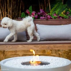 EcoSmart Fire Mix Round Concrete Ethanol Fire Bowl -Dimplex Officials ecosmart fire mix round concrete ethanol fire bowl 28758708715614