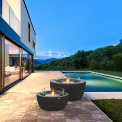 EcoSmart Fire Pod 30-Inch Round Concrete Fire Pit Bowl 14 EcoSmart Fire Pod 30-Inch Round Concrete Fire Pit Bowl -Dimplex Officials ecosmart fire pod 30 inch round concrete fire pit bowl 28758665658462