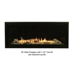 Empire Boulevard 36-Inch/48-Inch Linear Vent-Free Gas Fireplace -Dimplex Officials empire boulevard 36 inch 48 inch linear vent free gas fireplace 28770366029918