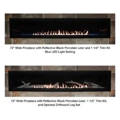 Empire Boulevard 72-Inch Linear Vent-Free Gas Fireplace -Dimplex Officials empire boulevard 72 inch linear vent free gas fireplace 28773758074974