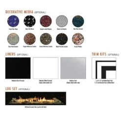 Empire Boulevard 36-Inch/48-Inch Linear Vent-Free Gas Fireplace -Dimplex Officials empire empire boulevard linear vent free gas fireplace sizes 36 and 48 long 13315628925022