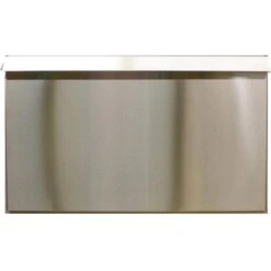 Empire Stainless Steel Weather Door For Linear Fireplace