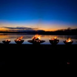 Fire Pit Art Asia 60-Inch Handcrafted Carbon Steel Fire Pit (AS60) -Dimplex Officials fire pit art asia 60 inch handcrafted carbon steel fire pit as60 as60 604310978518 28828326690910