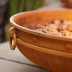 Fire Pit Art Emperor 37-Inch Handcrafted Carbon Steel Gas Fire Pit -Dimplex Officials fire pit art emperor 37 inch handcrafted carbon steel gas fire pit 28852894040158