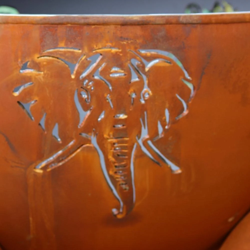 Fire Pit Art Africa's Big Five 41-Inch Unique Handcrafted Carbon Steel Fire Pit (BIG5) 11 Fire Pit Art Africa's Big Five 41-Inch Unique Handcrafted Carbon Steel Fire Pit (BIG5) - Image 11