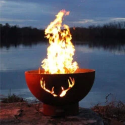 Fire Pit Art Antlers 36-Inch Unique Handcrafted Carbon Steel Fire Pit (ANTLERS) -Dimplex Officials fire pit art fire pit art antlers 36 unique handcrafted carbon steel fire pit antlers 21281448003