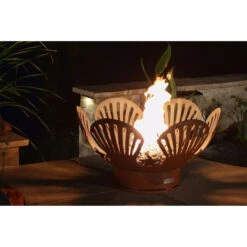 Fire Pit Art Barefoot Beach 41-Inch Handcrafted Carbon Steel Gas Fire Pit -Dimplex Officials fire pit art fire pit art barefoot beach 41 handcrafted carbon steel gas fire pit 24820953603