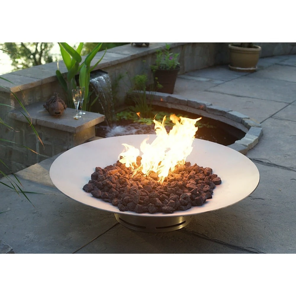 Fire Pit Art Bella Vita 34-Inch Handcrafted Stainless Steel Gas Fire Pit 3 Fire Pit Art Bella Vita 34-Inch Handcrafted Stainless Steel Gas Fire Pit - Image 3