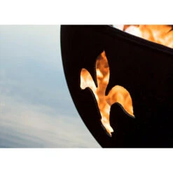 Fire Pit Art Fleur De Lis 36-Inch Handcrafted Carbon Steel Gas Fire Pit -Dimplex Officials fire pit art fire pit art fleur de lis 36 handcrafted carbon steel gas fire pit 24945599555