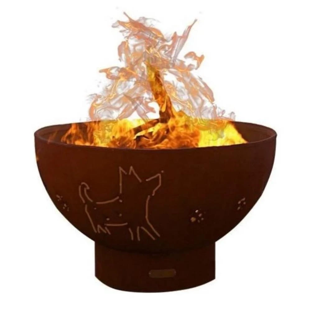 Fire Pit Art Funky Dog 36-Inch Handcrafted Carbon Steel Fire Pit (FDOG) 1 Fire Pit Art Funky Dog 36-Inch Handcrafted Carbon Steel Fire Pit (FDOG)