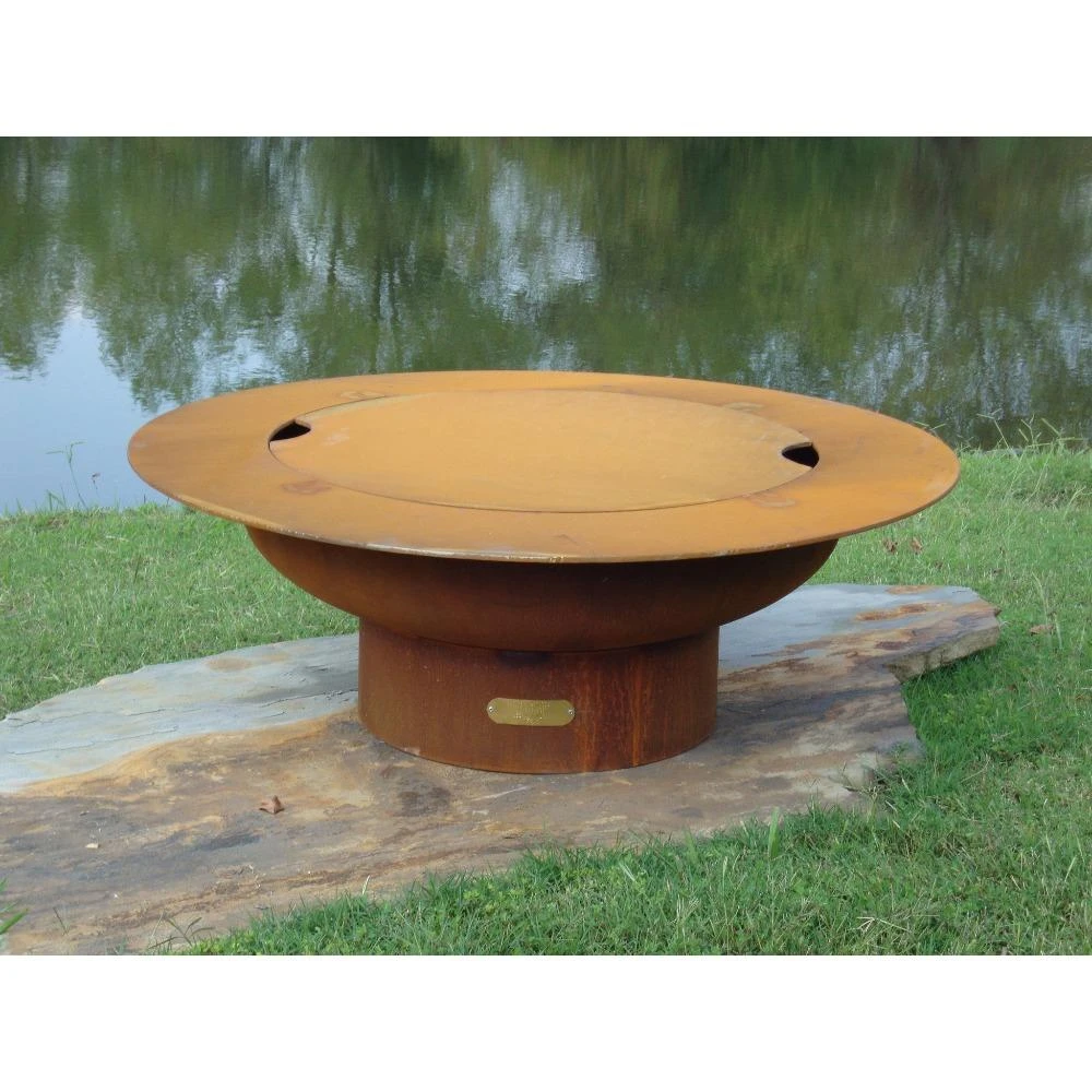 Fire Pit Art Saturn 40-Inch Handcrafted Carbon Steel Fire Pit (SAT) 8 Fire Pit Art Saturn 40-Inch Handcrafted Carbon Steel Fire Pit (SAT) - Image 8