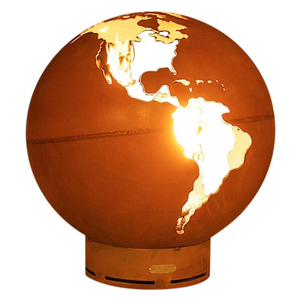 Fire Pit Art Third Rock 36-Inch Carbon Steel Gas Fire Globe 1 Fire Pit Art Third Rock 36-Inch Carbon Steel Gas Fire Globe