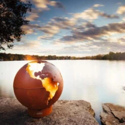 Fire Pit Art Third Rock 36-Inch Carbon Steel Gas Fire Globe 14 Fire Pit Art Third Rock 36-Inch Carbon Steel Gas Fire Globe -Dimplex Officials fire pit art fire pit art third rock 36 handcrafted carbon steel gas fire pit 3815134986334