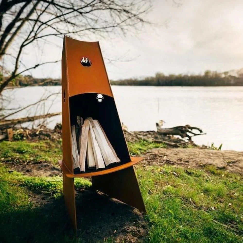 Fire Pit Art Vesuvius 21-Inch Handcrafted Carbon Steel Fire Pit (VES) 6 Fire Pit Art Vesuvius 21-Inch Handcrafted Carbon Steel Fire Pit (VES) - Image 6