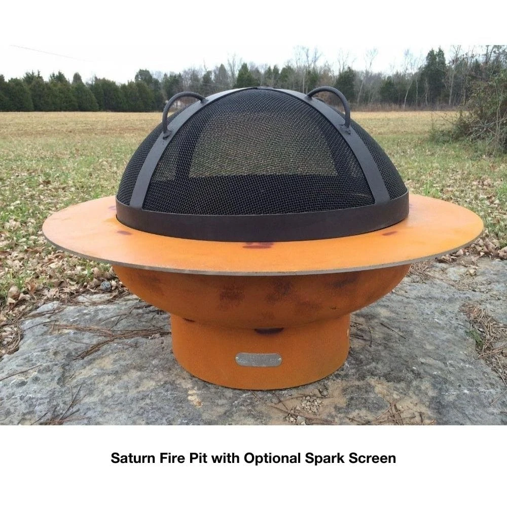 Fire Pit Art Saturn 40-Inch Handcrafted Carbon Steel Fire Pit (SAT) 10 Fire Pit Art Saturn 40-Inch Handcrafted Carbon Steel Fire Pit (SAT) - Image 10