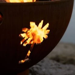 Fire Pit Art Tropical Moon 36-Inch Handcrafted Carbon Steel Gas Fire Pit 16 Fire Pit Art Tropical Moon 36-Inch Handcrafted Carbon Steel Gas Fire Pit -Dimplex Officials fire pit art tropical moon 36 inch handcrafted carbon steel gas fire pit 28853493497950