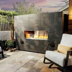 Firegear Kalea Bay Outdoor Linear Vent Free Gas Fireplace With LED Lights -Dimplex Officials firegear kalea bay outdoor linear vent free gas fireplace with led lights 29625582944350