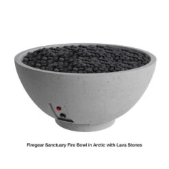 Firegear Sanctuary 39-Inch Round Concrete Gas Fire Bowl -Dimplex Officials firegear sanctuary 39 inch round concrete gas fire bowl 29694131142750