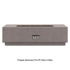Firegear Sanctuary Rectangular Concrete Gas Fire Pit Table -Dimplex Officials firegear sanctuary rectangular concrete gas fire pit table 29694134845534