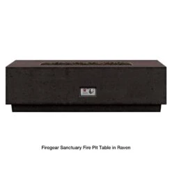 Firegear Sanctuary Rectangular Concrete Gas Fire Pit Table -Dimplex Officials firegear sanctuary rectangular concrete gas fire pit table 29694134878302