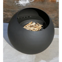 Focus Bubble 27-Inch Round Fire Pit (FCS-GR-BUB) -Dimplex Officials focus bubble 27 inch round wood burning fire pit fcs gr bub 28963441377374