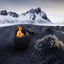 Focus Bubble 27-Inch Round Fire Pit (FCS-GR-BUB) -Dimplex Officials focus bubble 27 inch round wood burning fire pit fcs gr bub 28963441442910