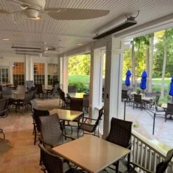 Heatstrip Cafe 2400 Watt 208 Volt Electric Patio Heater -Dimplex Officials heatstrip cafe 2400 watt 208 volt electric patio heater 29891360424030