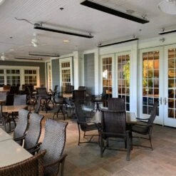 Heatstrip Cafe 2400 Watt 208 Volt Electric Patio Heater -Dimplex Officials heatstrip cafe 2400 watt 208 volt electric patio heater 29891360456798