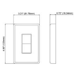 Heatstrip Single Wall Switch (HUSA03) -Dimplex Officials heatstrip single wall switch husa03 husa03 29892598956126