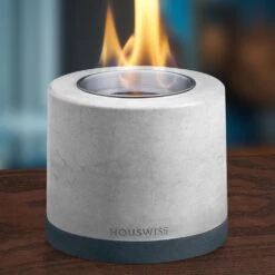 Houswise Altair 5-Inch Round Table Top Ethanol Fire Pit 20 Houswise Altair 5-Inch Round Table Top Ethanol Fire Pit -Dimplex Officials houswise altair 5 inch round tabletop ethanol fire pit light gray tfp round gry 860009928565 30639789146206