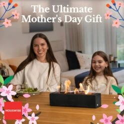 Houswise Vesper 15-Inch Rectangular Table Top Ethanol Fire Pit -Dimplex Officials houswise vesper 15 inch rectangular table top ethanol fire pit 30640556703838